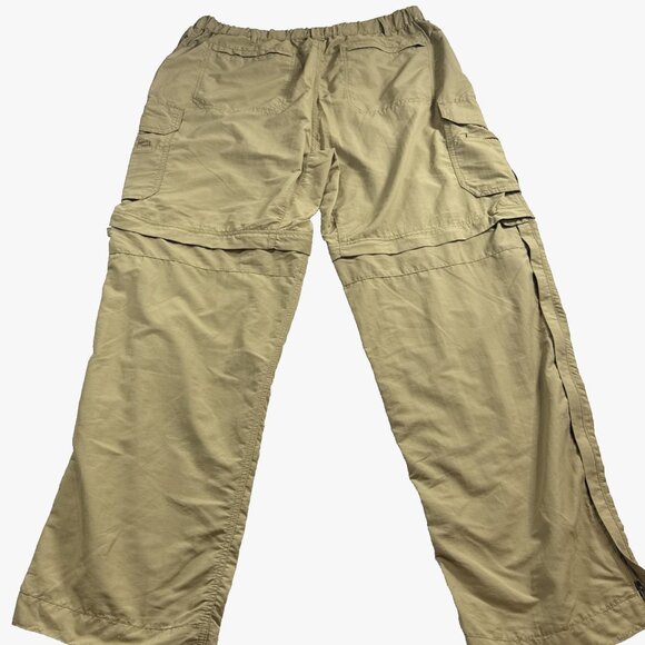 REI Convertible Pants Mens XL Tan Cargo UPF 50+ Outdoor Camping Hiking 32L VTG - Picture 2 of 16